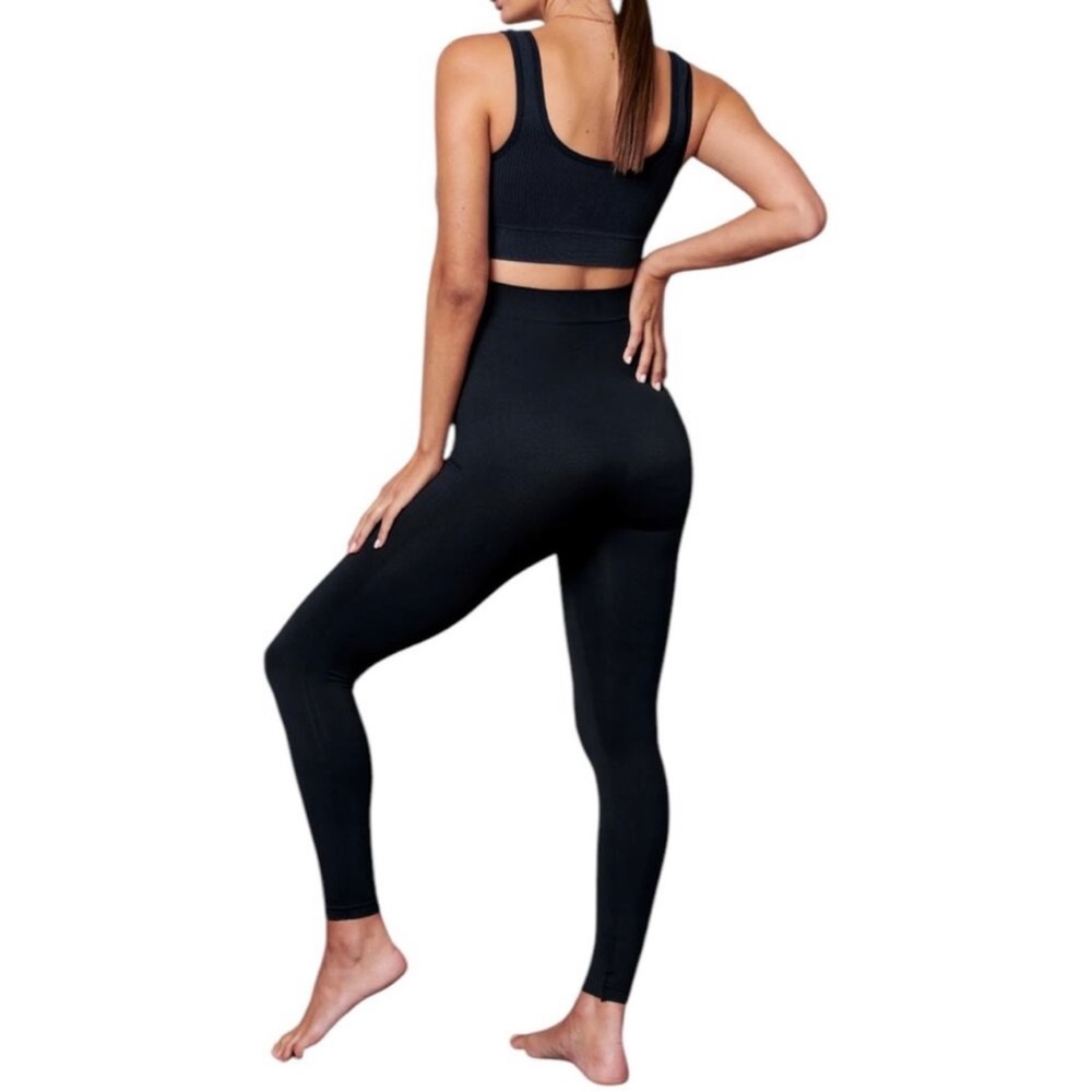 Blanqi Black Stretchy Maternity Leggings - Picture 4 of 11
